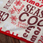 Τραπεζοκαρέ Χριστουγεννιάτικο D308 90X90 Red